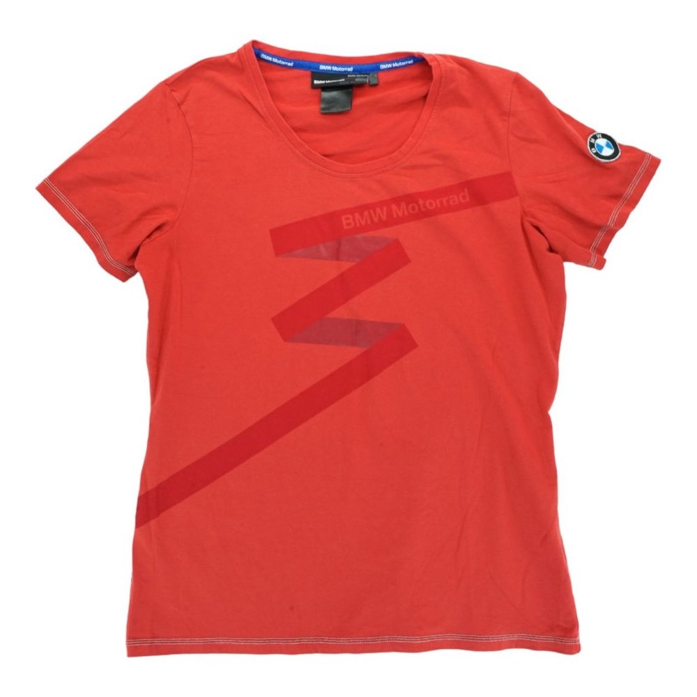BMW Motorrad Women’s Red Patched Short Sleeve Shirt Size‎ 2XL